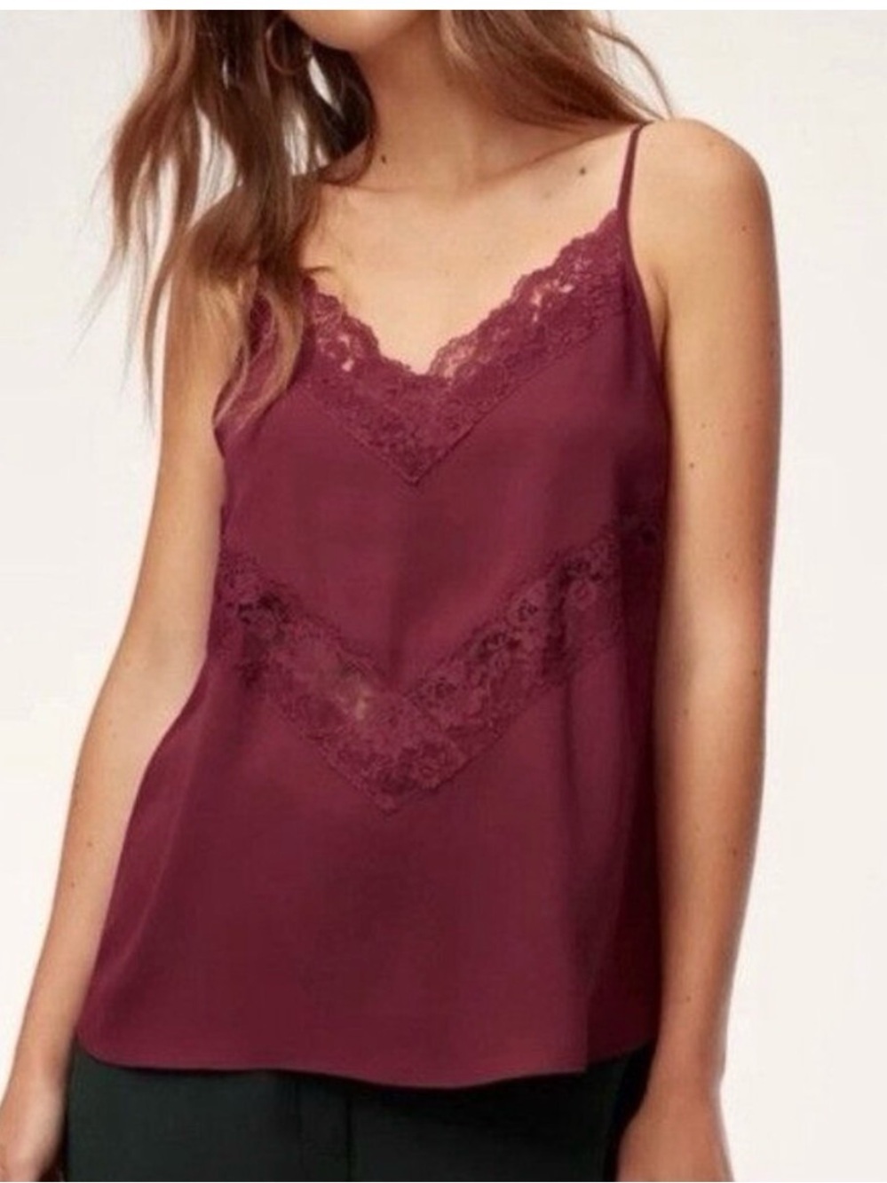 Aritzia Babaton Everly lace cami in Baroque | size xxs